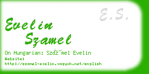 evelin szamel business card